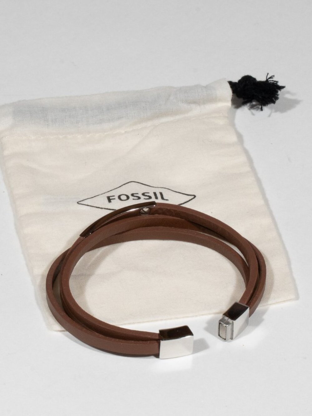 Fossil Women's Brown Multi-Strand Leather Bracelet